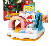 Yonuaret Pista de Carreras de Coches para Niños Pequeños - Juguete De Coche Educativo Navideño,Conjuntos de Juego de Vehículos | Para Niños Y Niñas De Todas Las Edades Para El Aprendizaje En Navidad Y