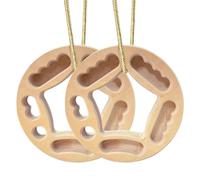 Yonuaret Tabla De Suspensión Para Entrenamiento De Escalada,Entrenador de Dedos Antideslizante,Tablero de Dedos de Escalada en Madera | para Fuerza de Brazo, Juego de Ciudad y Árbol, Uso