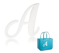 Yonuni Abalorios de letras para bolsa Bogg, bonitas letras del alfabeto compatibles con todos los modelos originales y bolsas simples del sur, accesorios de playa de goma, Caucho