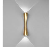 YOOCHUENG Aplique Up and Down,Luces de Pared LED Doradas,Creatividad Moderna Lámpara de Pared para Garaje,Jardín Proch,Dormitorio,Al lado de,Luz Blanca,24CM