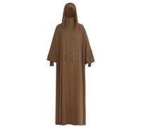 YOOCHUENG Vestidos de Oración para Mujer Abaya Musulmana con Hiyab y Capucha | Corte Holgado, Suave Transpirable | Talla única, Lavable a Máquina | Para el Eid, Ramadan,Uso Diario