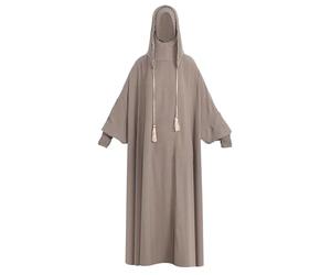 YOOCHUENG Vestidos de Oración para Mujer Abaya Musulmana con Hiyab y Capucha | Corte Holgado, Suave Transpirable | Talla única, Lavable a Máquina | para el Eid, Ramadan,Uso Diario