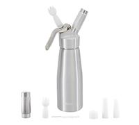 YOOCOOK - Sifón de aluminio de 0,5 L para nata montada y postres - Sifón de cocina de 500 ml para verrines, salsas, espumas y aceites infusionados - Para usar con cartucho de sifón de N2O de 8 g