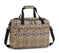 YOODI 40x30x15 Air France British Airways Jet 2 Bolsa de Viaje Cabina Avion Plegable 18L Impermeable Bolso Viaje Pequeña Bolsas Viajes Fin de Semana para Hombre y Mujer (Marrón)