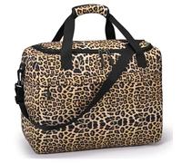YOODI 40x30X20 Wizzair Vueling Bolsa de Viaje Fin de Semana Plegable Impermeable Oxford Bolsa de Mano Avion Ligera 25L Travel Bag con Correa Ajustable para Hombro para Mujer, Hombre, Marrón