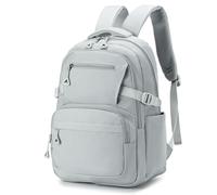 YOODI Mochila Cabina Avion 40x30x15 British Airways Impermeable Mochila Viaje Mochilas Escolares Equipaje de Mano Mochila Portatil 14 Pulgadas Travel Backpack para Mujer Hombre Universidad, Gris