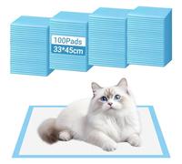 Yoodriy 100 Empapadores para Perros y Cachorros 33cmx45 cm, Alfombrillas Higiénicas Desechables de 6 Capas, Ultra Absorbentes, a Prueba de Fugas y Secado Rápido para Entrenamiento