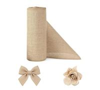 Yoodriy Mantel Individual de Yute 30cmx10m, 100% Arpillera Natural, Personalizable para Decoración Vintage, Ecológico y Recortable, Ideal para Bodas, Fiestas, Decoración de Alojamientos