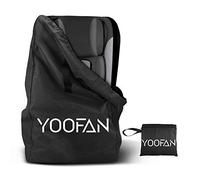 YOOFAN Bolsa de Transporte Protectora para Sillas para Coche, Bolso de Viaje para Cochecito Infantil - Resistente al Agua, Almacenamiento para Avión, Identificación Fácil en el Aeropuerto (Negro)