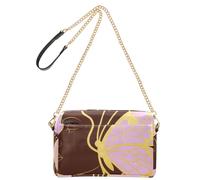 Yoogain African Beauty Butterfly - Bolso cruzado pequeño de piel vegana para adolescentes, con cremallera