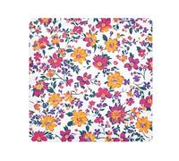 Yoogain Bolsa de maquillaje personalizable con flores coloridas fragmentadas, para lente de cámara, tela mágica, bolsa organizadora de maquillaje, envoltura de 21.7 x 21.7 pulgadas para organización,