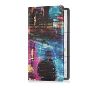 Yoogain Colorido estilo neón de piel sintética para registro de coche y seguro de coche, guantera, organizador esencial para conductores, propietarios de automóviles, remolques, motocicletas y barcos