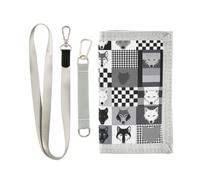 Yoogain Grey Wolves - Bonito clip para dinero para mujer, carteras delgadas únicas para hombres con cordón, Lobos grises lindos, 1 size, Moda