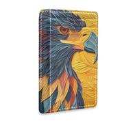 Yoogain Happy Bird Head Close-up Texture Art - Cartera delgada de cuero para hombre con ranura para dinero en efectivo, bloqueo RFID, tarjetero para hombres y mujeres