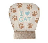 Yoogain I Love Cats Paw Cave - Cama para gatos y perros pequeños, escondites de gatitos para clima frío, envoltura suave semiencerrada