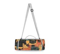 Yoogain - Manta redonda para campamento - Se adapta a 2 adultos, accesorios de verano a prueba de arena, alfombra de jardín de doble capa, última intervensión de arena, suave manta de 58 pulgadas