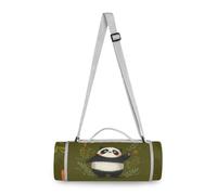 Yoogain - Mantas redondas para playa - Se adapta a 2 adultos, accesorios de verano, lindo picnic de playa de doble capa, última intervensión de arena, manta suave de 58 pulgadas (Panda animal travieso