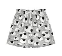 Yoogain Pantalones cortos de baloncesto para niños, diseño de ovejas, color gris, minimalista, Linda oveja granja gris minimalista, 5-6 Años