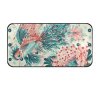 Yoogain Tapete de cocina bohemio verde y rojo de 39 x 20 pulgadas