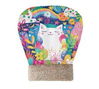 Yoogain The White Cat in The Garden - Saco de dormir para cachorros, perros, gatos, túnel, escondite para clima frío, suave, autocalentable