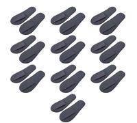 Yooghuge 10 pares de pantuflas de punta cerrada de un solo uso para hoteles, spas, invitados de interior y viajes familiares, zapatos de casa, pantuflas de punta cerrada, No seguro de 4 mm, Talla