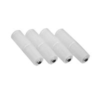 Yooghuge 4 adaptadores convertidores de batería de tamaño AA a prueba de polvo, caja de almacenamiento con puntas de metal, organizador