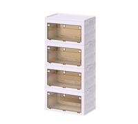Yooghuge Armario plegable para ropa, prácticos organizadores de ropa con almacenamiento de cubos y varillas colgantes, suministros de organización de dormitorio