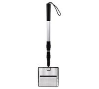 Yooghuge Cuchara telescópica para desechos de gatos con mango ajustable, para limpieza de desechos y limpieza de desechos para gallineros, jardín, gatos, herramienta de limpieza de arena