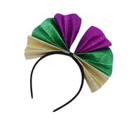 Yooghuge Diadema colorida de Mardi Gras, accesorio para el pelo de celebración para un aspecto divertido y colorido, para festivales temáticos