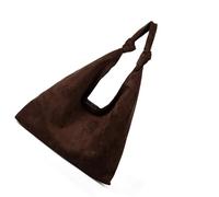 Yooghuge Elegante bolso de mano para las axilas con textura de ante suave, espacio de almacenamiento, estampado animal, bolso de hombro con asa superior para mujer, café, One Size