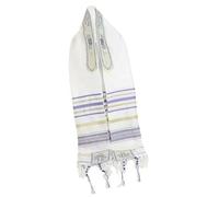 Yooghuge Elegante bufanda religiosa para la cabeza, tela suave y aireada, bordes tradicionales hechos a mano, adecuada para oraciones diarias y festivales, bufanda ceremonial religiosa, morado claro