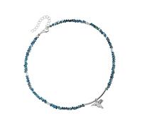 Yooghuge Elegante collar con colgante de pájaro con detalles de cristal, cadena de cuello de longitud versátil para trajes diarios para mujer, accesorios de cadena ajustable, cadena de cuello de