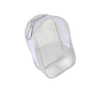 Yooghuge Funda de transporte ligera de PVC para muñecas, transparente, ventana sellada, cremallera, coleccionable, organizador de algodón transparente, White, One Size