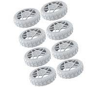 Yooghuge Juego de protectores de rueda de silicona diseñados para proteger de la abrasión a prueba de golpes para aeropuertos y estaciones de tren, equipaje, 8 piezas de accesorios de maleta de viaje