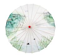 Yooghuge Paraguas de papel al óleo, estilo chino, impermeable, decoración artesanal, Qipao, espectáculo, baile, fotografía, tradicional chino, T, Taille unique