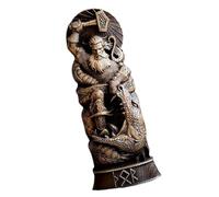 Yooghuge Resins Vikinges Mythology - Figuras en miniatura, estatua de Dios nórdico, centros de mesa, decoración de Thors/Loki/Freyja, adorno de panteones escandinavos