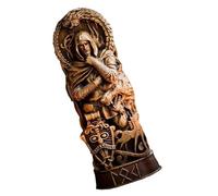 Yooghuge Resins Vikinges Mythology - Figuras en miniatura, estatua de Dios nórdico, centros de mesa, decoración de Thors/Loki/Freyja, adorno de panteones escandinavos