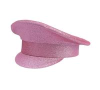Yooghuge Sombrero azul marino con lentejuelas para niñas y mujeres, sombrero de artista, casual, capitán, adulto, adolescente, marinero, para carnaval, sombreros para hombres, mujeres, sombreros para