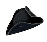 Yooghuge Sombrero de pirata para festival, sombrero de pirata de esquina, sombrero brillante para discoteca, ajustable para eventos temáticos, único