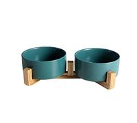 Yooghuge Tazones para mascotas, cuenco de cerámica para perros con soporte, cuenco de frutas con soporte, cuenco de cerámica para gatos con soporte, cuenco de postre