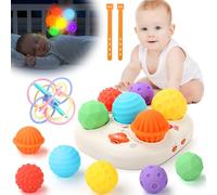 YOOHBERRYS Juguetes Bebes 6-12 Meses, Musical Juguete Bebe con Luces, Montessori Juguetes con 6 Pelotas Sensoriales, Educación Temprana Regalo para Bebes Recien Nacidos de 1 2 3 Año