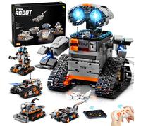 YOOHBERRYS Technic Robot para Niños, 5 en 1 Juego de Construcción de Robot Programable con App y Mando a Distancia, Regalo Creativo Educativo para Niños Y Niñas De 8+ Años (Gris)