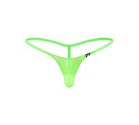 YOOJIA Hombre Sexy Micro Tangas de Hilo Transparente de Malla Calzoncillos G-String Thong Ropa Interior Erótica Talla Única Verde D M