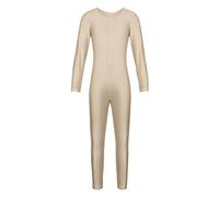 YOOJIA Niñas Maillot de Gimnasia Rítmica Artística Leotardo de Práctica Danza Ballet Yoga Body Mono Elástico Ropa Deportiva 5-12 Años Desnudo 13-14 años