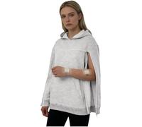 YOOJIA Sudaderas con Capucha para Mujer Camiseta Después De La Cirugía del Hombro Ropa Adaptables para Necesidades Especiales Gris XL