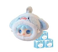 Yooki Ocean Baby Series Blind Box Action Figuras Misterio Caja Lindo Juguete Aleatorio Regalo de Cumpleaños Navidad Juguetes Coleccionables para Adornos de Escritorio, 3 Piezas
