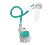 Yookidoo Cabezal de Ducha de baño para bebé, Bomba de Agua de Elefante con Enjuague de Boquilla de Maletero, controla el Flujo de Agua Desde 2 perillas para máxima diversión en la bañera o Fregadero