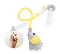 Yookidoo - Cabezal de Ducha para bebé, diseño de Elefante con Bomba de Agua y Enjuague para el Tronco, para bebés recién Nacidos en bañera o Fregadero (Amarillo)