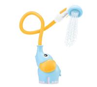 Yookidoo - Ducha de baño elefante azul y naranja - Juguete de baño para bebé - Juego de baño y ducha despertar de los sentidos - Manguera de rociador de juguete de baño para bebé - Regalo de bebé de 0