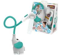 Yookidoo - Ducha de baño elefante gris y verde - Juguete de baño para bebé - Juego de baño y ducha despertar de los sentidos - Manguera de rociador de juguete de baño para bebé - Regalo de bebé de 0 a